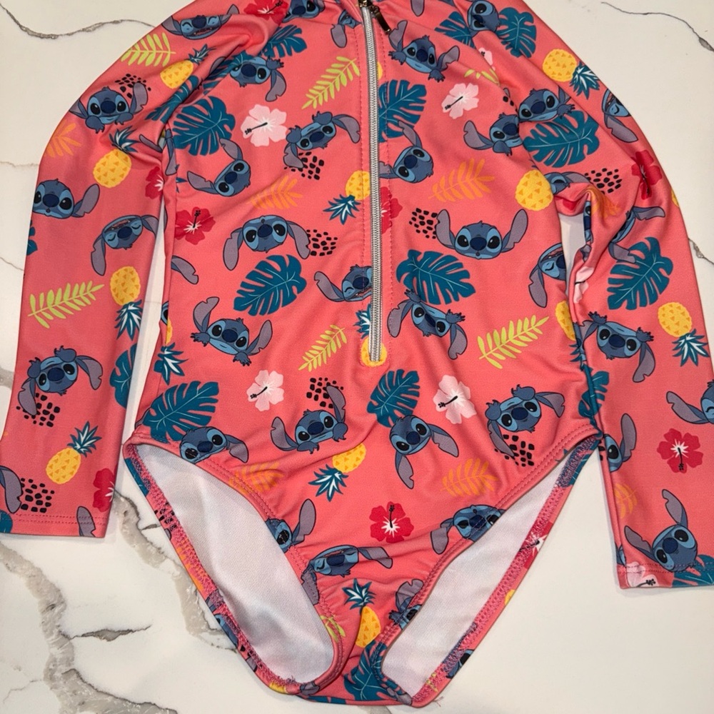 Disney Pink and Blue Rashguard Swimwear